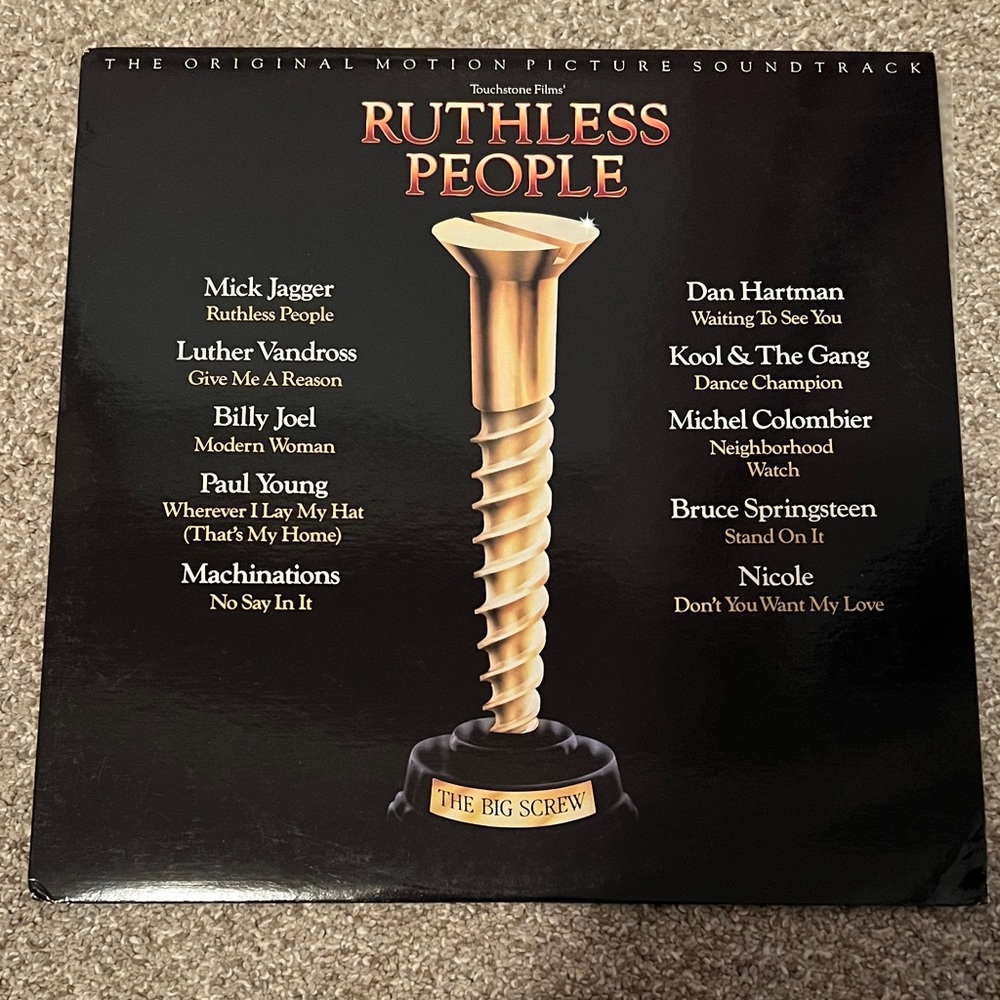Ruthless People Soundtrack Vinyl 1986